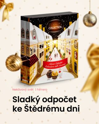 🎄✨ Luxusní odpočítávání do Vánoc 🍫💫 Každý den malá sladká radost! Adventní kalendář Ferrero Collection v elegantním...