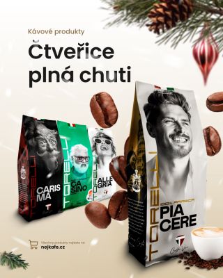 ☕ Torelli Coffee ve vánočním světle ✨ Dopřej si sváteční chvíle s kompletní čtveřicí prémiových káv Torelli. 🎁 Ať už...